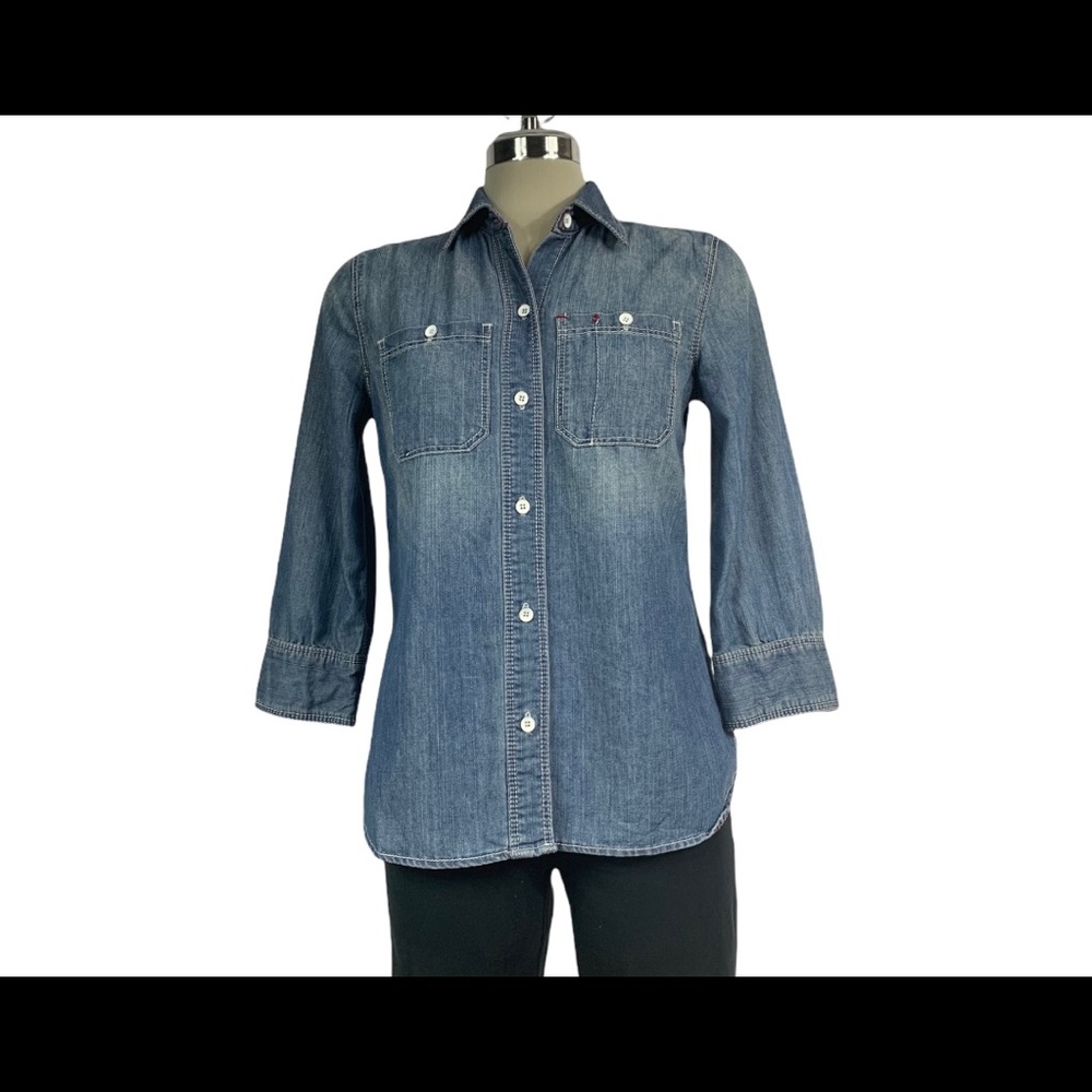 Debe 7 blue Denim shirt size S